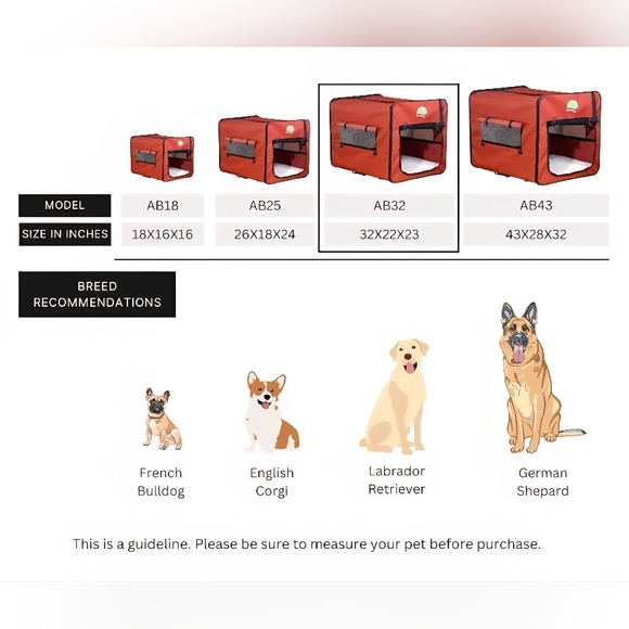 Go Pet Club Red-Orange Collapsible Dog Crate - Picture 6 of 10